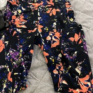 Colorful Abstract Print Leggings